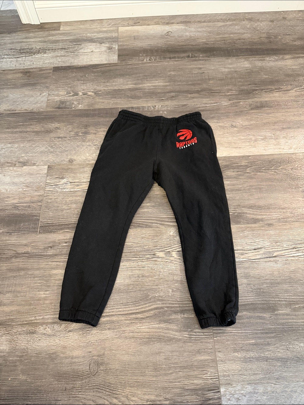 NBA Black Youth Sweatpants with Red & Blue Logo
